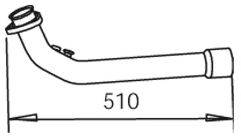 DINEX 48155 Труба вихлопного газу