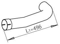DINEX 48202 Труба вихлопного газу