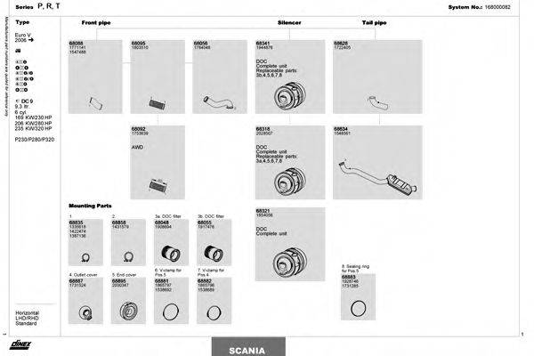 DINEX 168000082 Система випуску ОГ