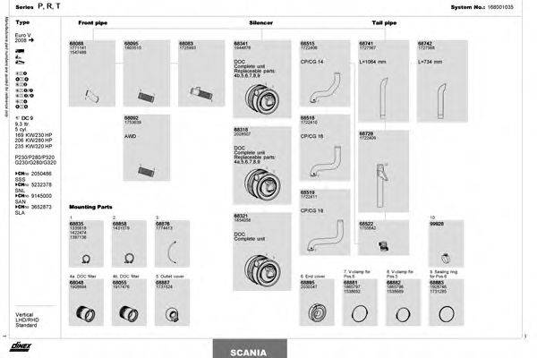 DINEX 168001035 Система випуску ОГ
