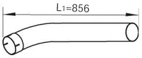 DINEX 48222 Труба вихлопного газу