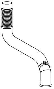 DINEX 47523 Труба вихлопного газу