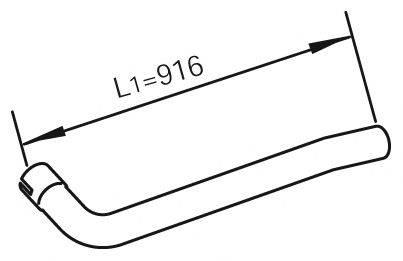 DINEX 21219 Труба вихлопного газу