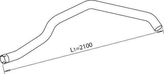 DINEX 48111 Труба вихлопного газу