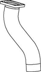 DINEX 47168 Труба вихлопного газу