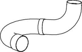 DINEX 47169 Труба вихлопного газу