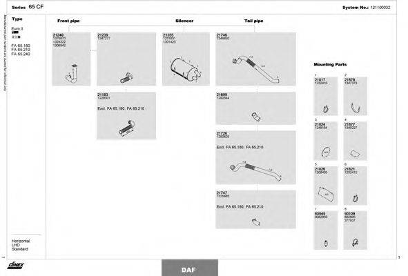 DINEX 121100032 Система випуску ОГ