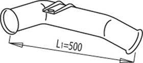DINEX 68257 Труба вихлопного газу