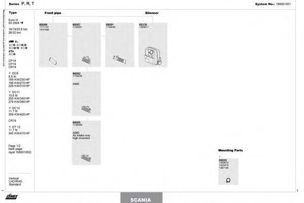 DINEX 168001001 Система випуску ОГ