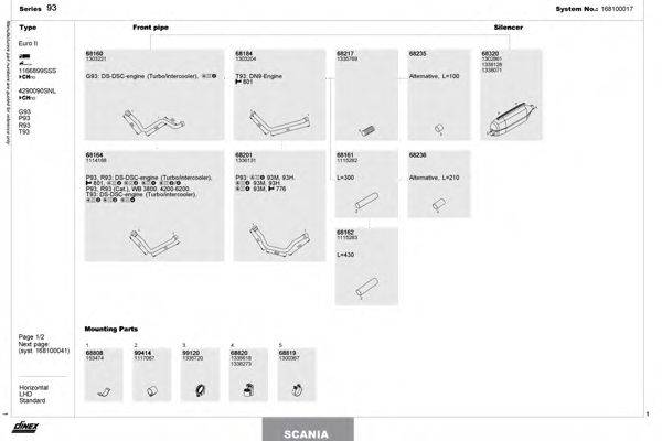 DINEX 168100017 Система випуску ОГ