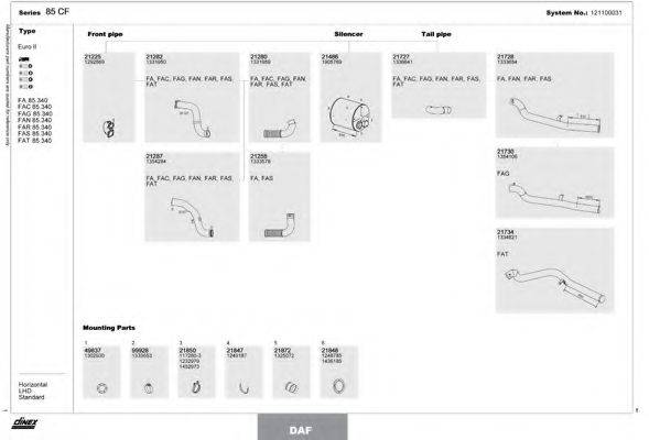 DINEX 121100031 Система випуску ОГ