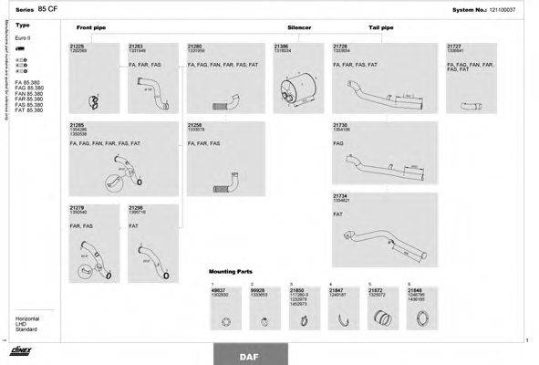 DINEX 121100037 Система випуску ОГ