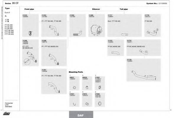 DINEX 121100039 Система випуску ОГ