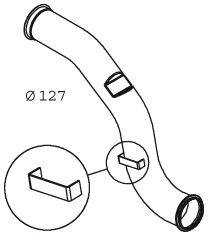 DINEX 21279 Труба вихлопного газу