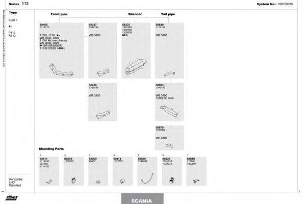 DINEX 168100025 Система випуску ОГ