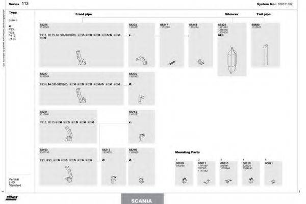 DINEX 168101002 Система випуску ОГ