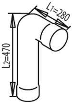 DINEX 68214 Труба вихлопного газу