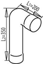 DINEX 68215 Труба вихлопного газу