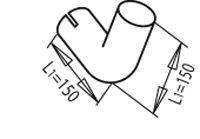 DINEX 68216 Труба вихлопного газу