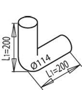 DINEX 68218 Труба вихлопного газу