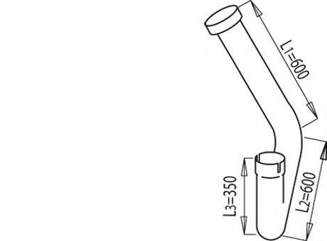 DINEX 68231 Труба вихлопного газу