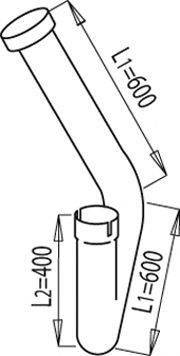 DINEX 68191 Труба вихлопного газу