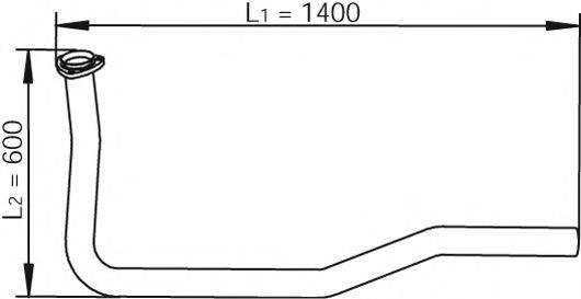 DINEX 47100 Труба вихлопного газу
