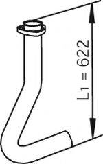 DINEX 47278 Труба вихлопного газу