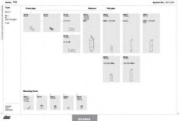 DINEX 168101006 Система випуску ОГ