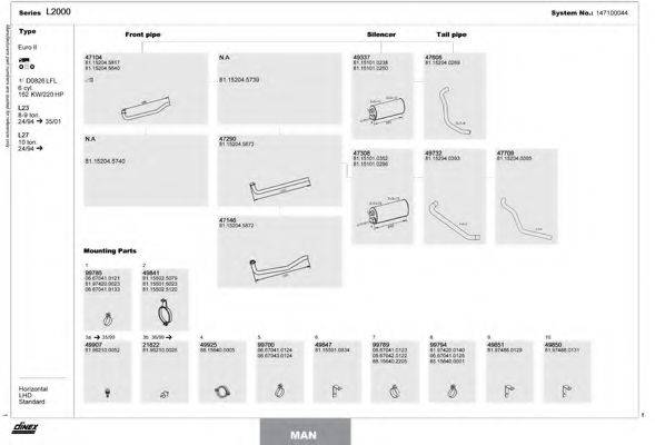 DINEX 147100044 Система випуску ОГ