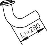 DINEX 47280 Труба вихлопного газу