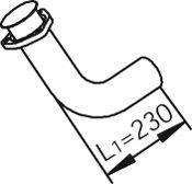 DINEX 47289 Труба вихлопного газу