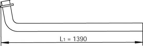 DINEX 47290 Труба вихлопного газу