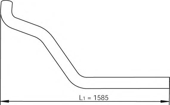 DINEX 47709 Труба вихлопного газу