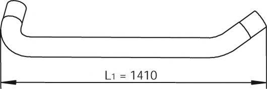 DINEX 49732 Труба вихлопного газу