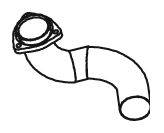 DINEX 47208 Труба вихлопного газу