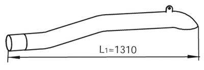 DINEX 47652 Труба вихлопного газу