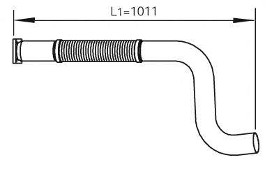 DINEX 47222 Труба вихлопного газу