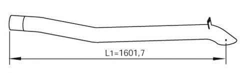 DINEX 47659 Труба вихлопного газу