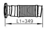 DINEX 47223 Труба вихлопного газу