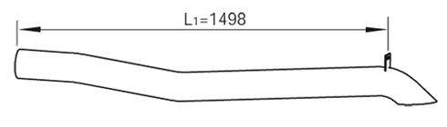 DINEX 47662 Труба вихлопного газу