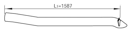 DINEX 47665 Труба вихлопного газу