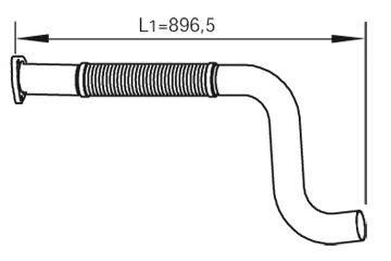 DINEX 47221 Труба вихлопного газу