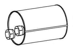 DINEX 47321 Середній глушник вихлопних газів