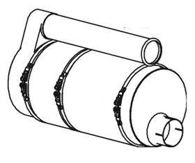 DINEX 47327 Середній глушник вихлопних газів
