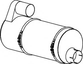 DINEX 47323 Середній глушник вихлопних газів