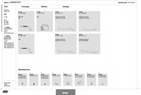 DINEX 247100104 Система випуску ОГ