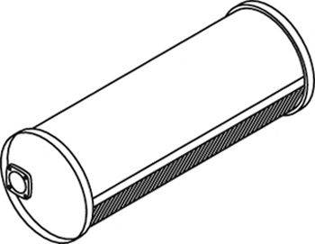 DINEX 21349 Середній/кінцевий глушник ОГ