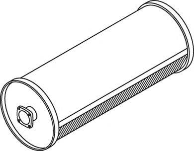 DINEX 21350 Глушник вихлопних газів кінцевий