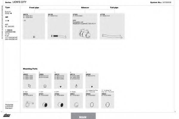 DINEX 247000038 Система випуску ОГ
